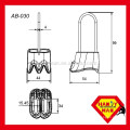 AB-030 ATC Dispositivo de aseguramiento de aluminio forjado de doble ranura